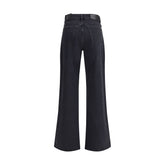 7FOR Black Cotton Jeans Denim